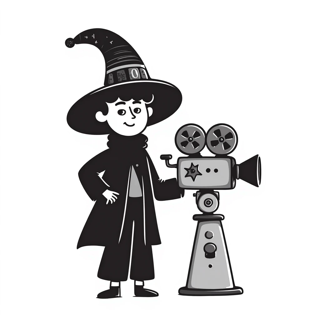 cinema camera wizard emoji