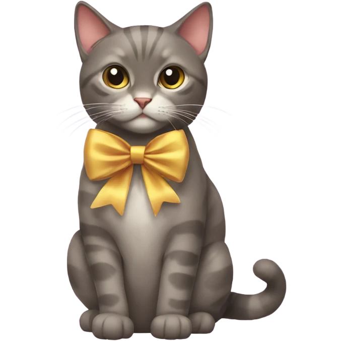 cat with bow emoji
