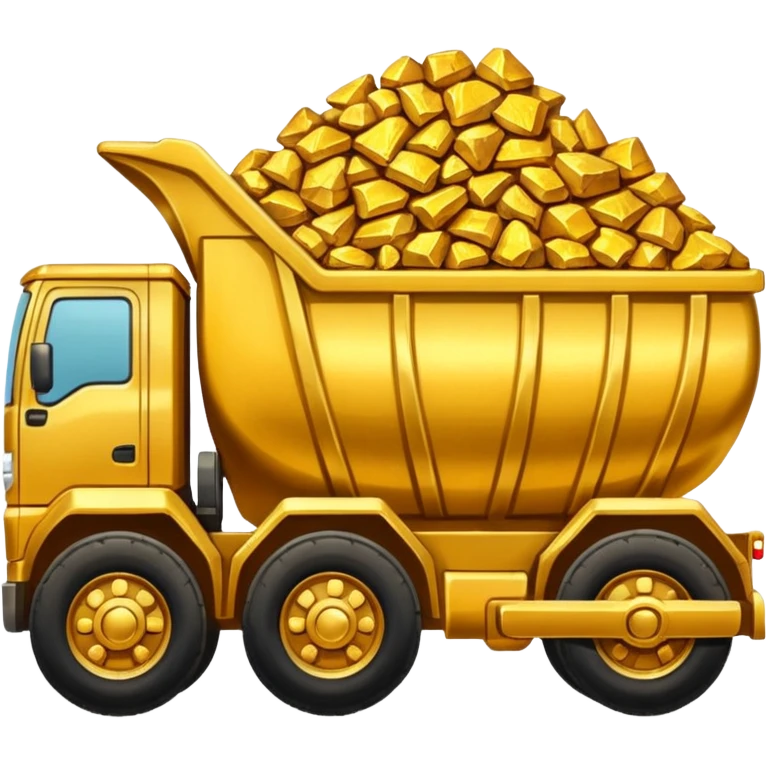ore truck with gold ore emoji
