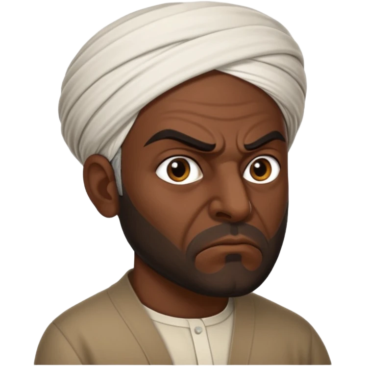 in profile, angry Iranian emoji