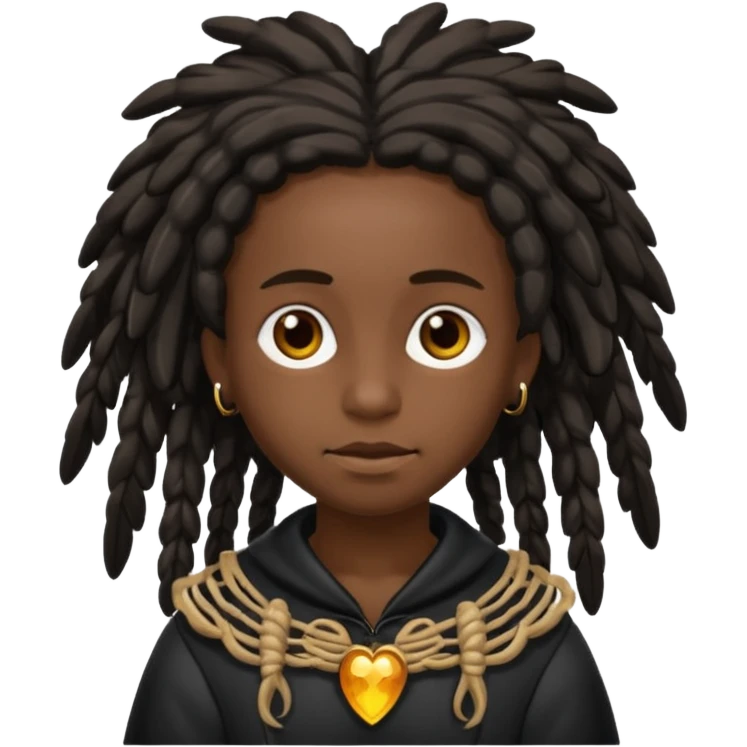 angel negro y rastas emoji