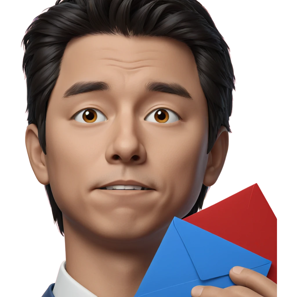boy with envelope portrait emoji