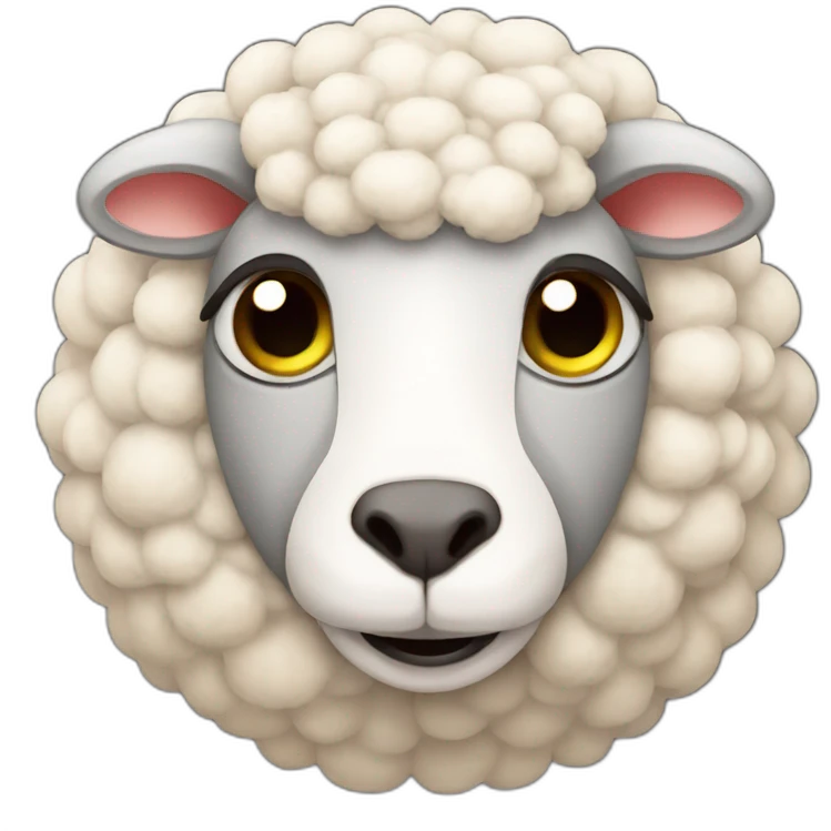 Sheep.wirh cat head emoji