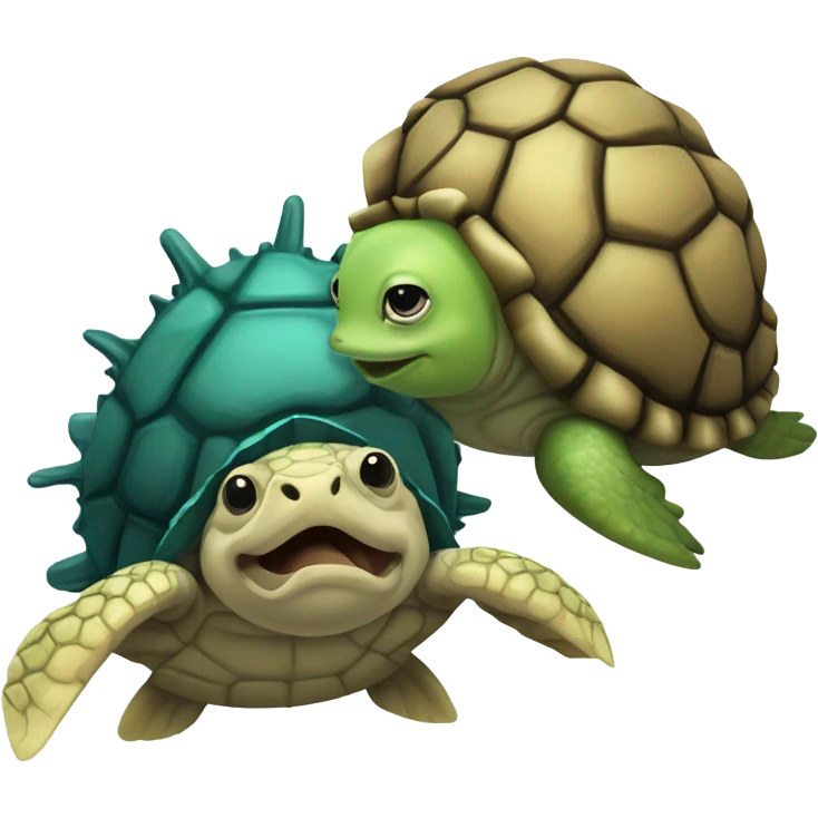 Blowfish with a turtle emoji