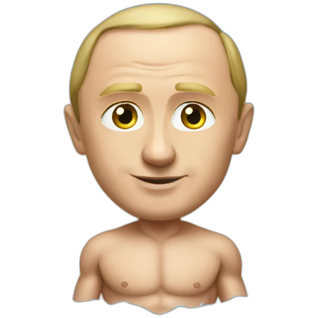 vladimir putin in a speedo emoji