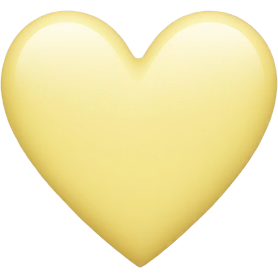 Pastel yellow heart  emoji