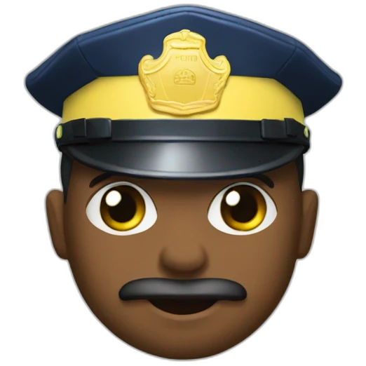 Bac de la police emoji