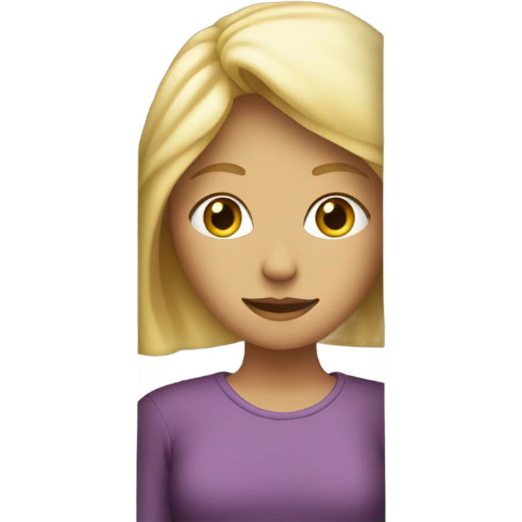 blonde woman hiding behind curtain emoji
