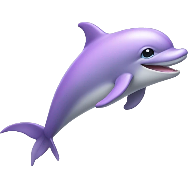 Pastel purple dolphin emoji