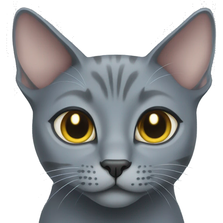 russian blue cat emoji