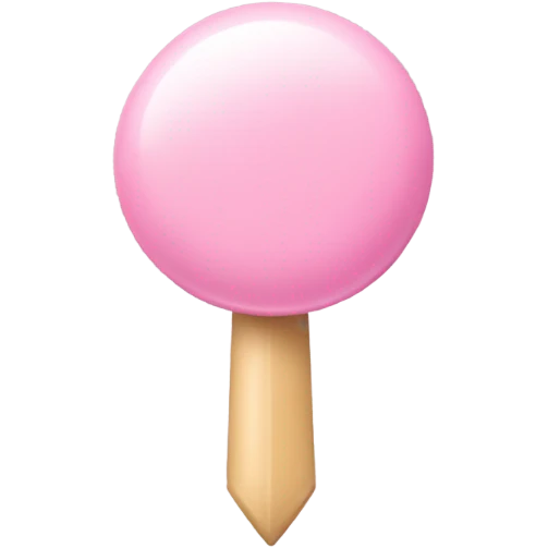 Pastel pink pushpin emoji