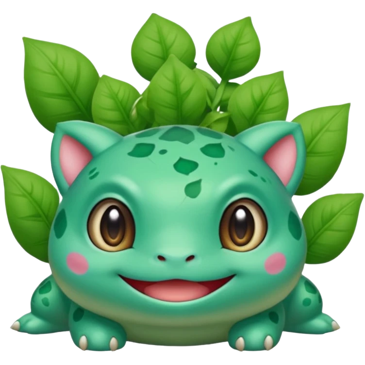 Photorealistic Bulbasaur emoji