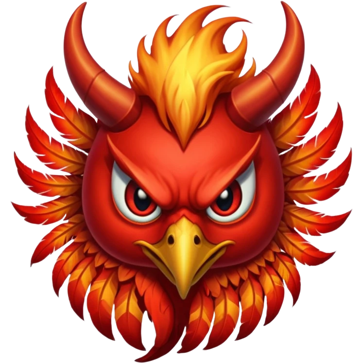 devil phoenix bird emoji