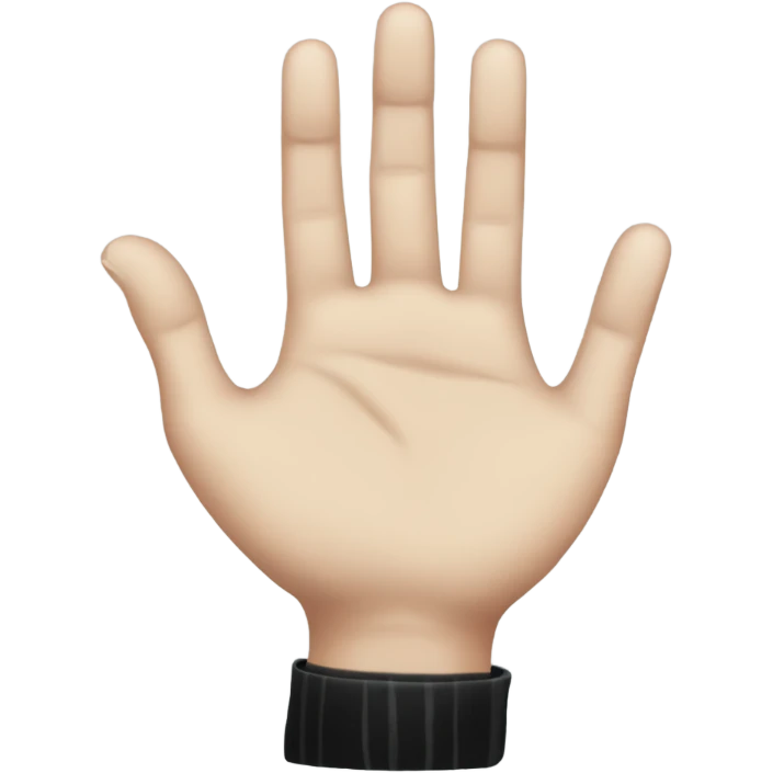 Wednesday Addams hand emoji