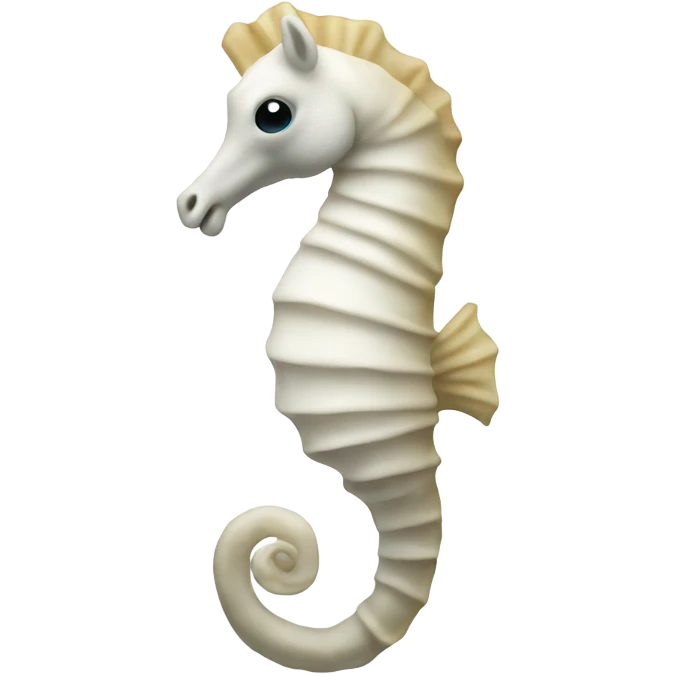 Withe sea horse emoji