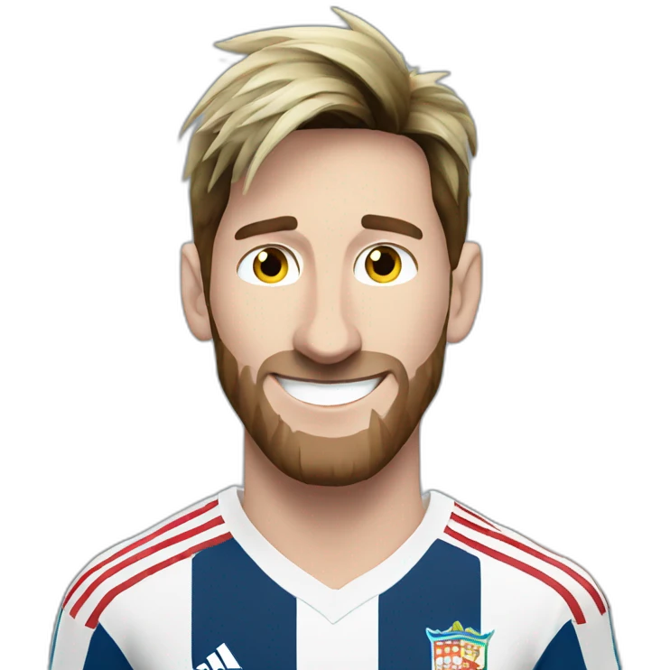 smiling messi world cup emoji
