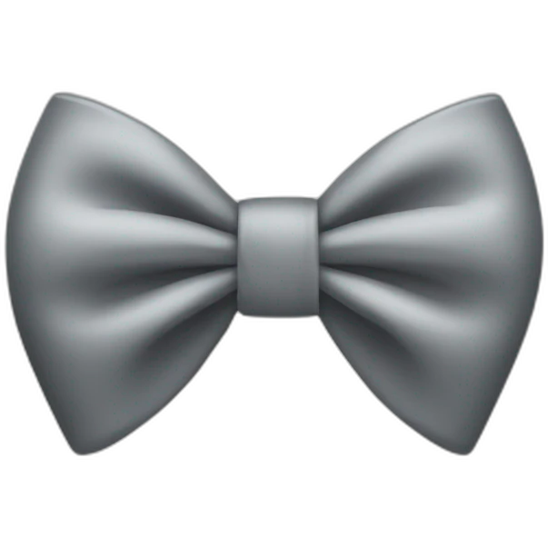 grey bow emoji