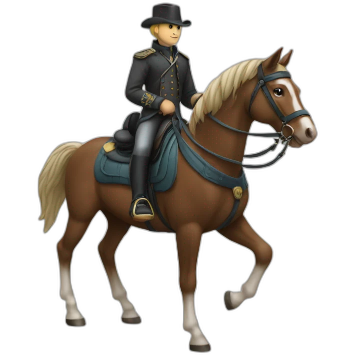 chat sur cheval emoji