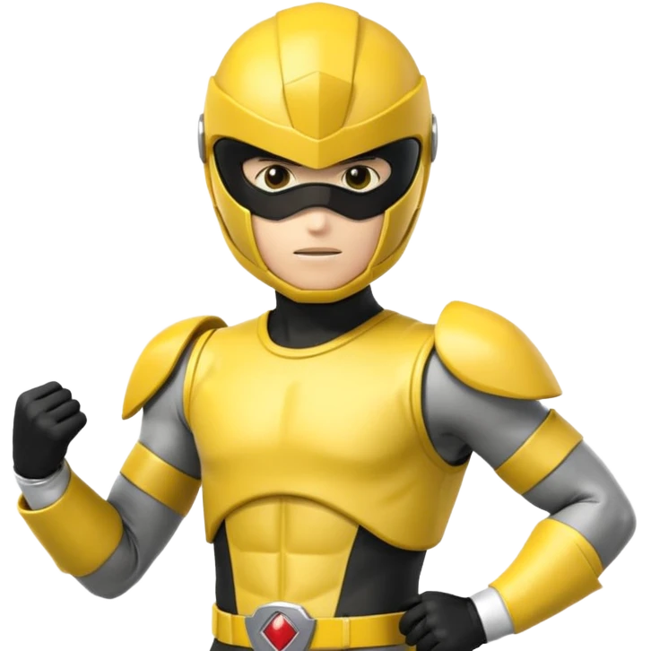 Power ranger yellow emoji