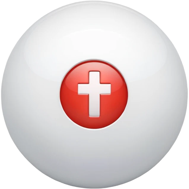 i want a white ball with a plus sign like the smash bros logo emoji