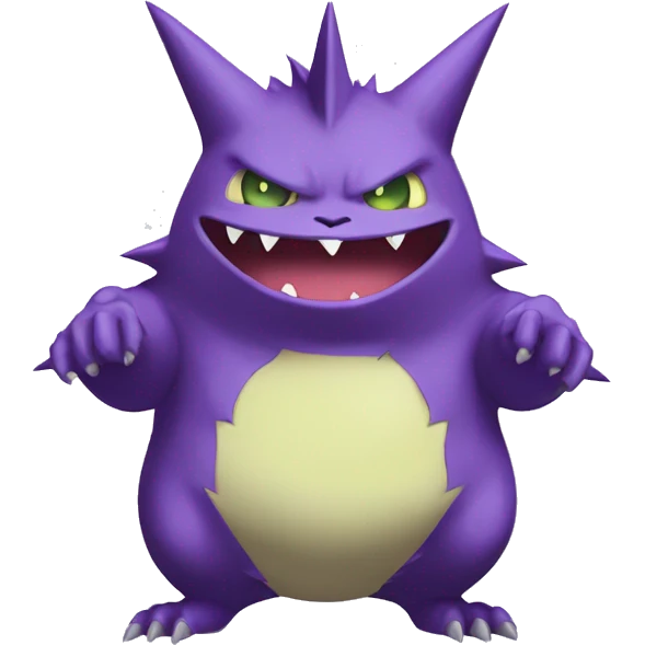  Gengar-Sableye-Genesect-Gliscor-Noibat-Fakemon Full body emoji