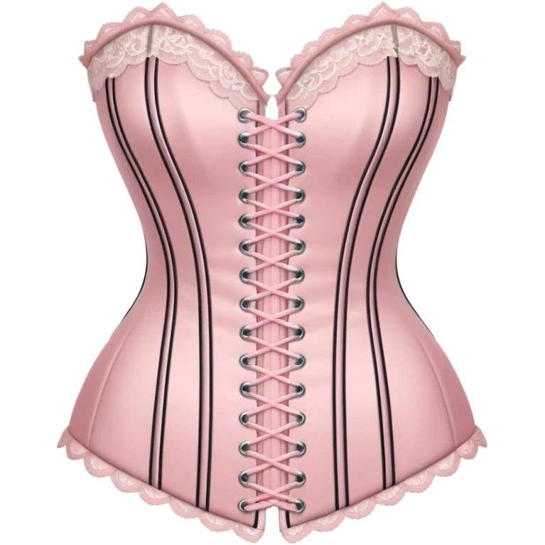 Soft pink corset emoji