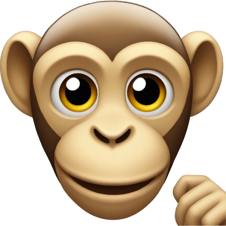 Monkey on iPhone  emoji