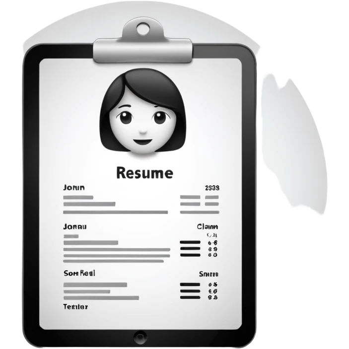 resume letter emoji