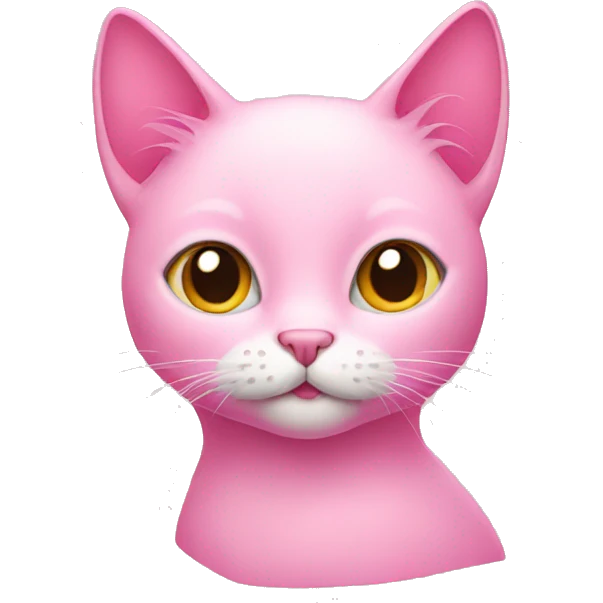 Pink cat emoji