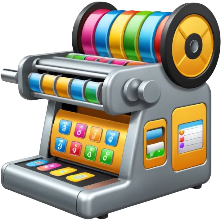 Label machine, bottle stickers emoji