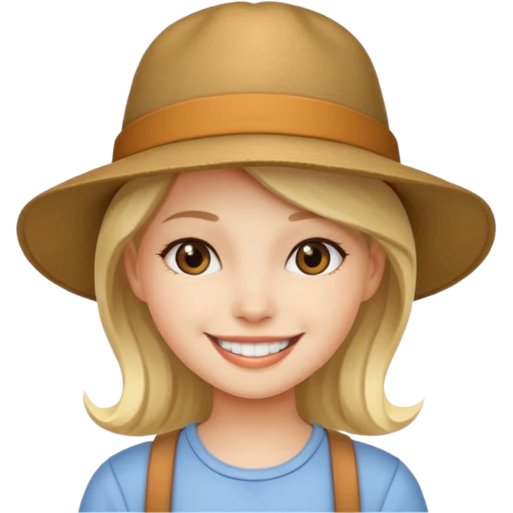 girl hat emoji