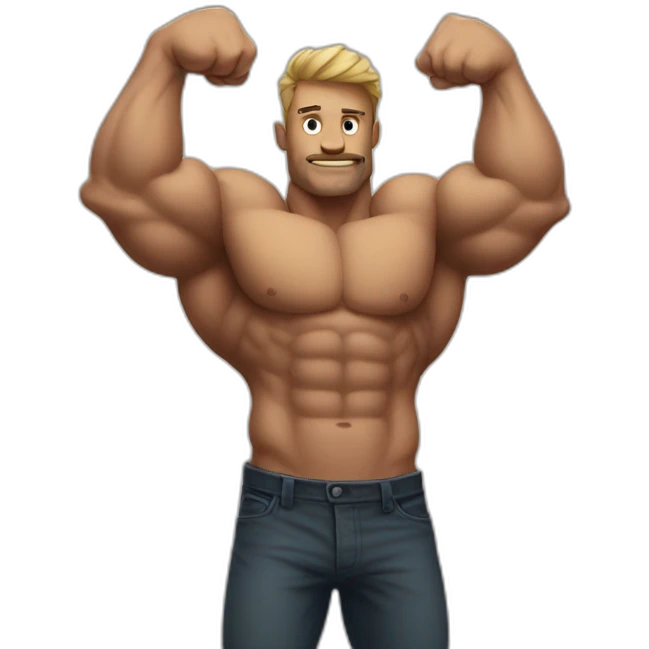 huge bicep emoji