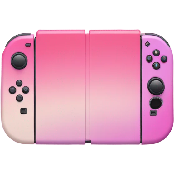 Pink ombre realistic Nintendo switch  emoji