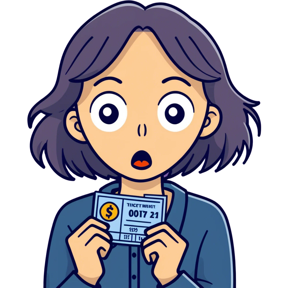Lady losing lottery  emoji