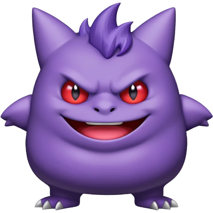 Gengar full body cute emoji