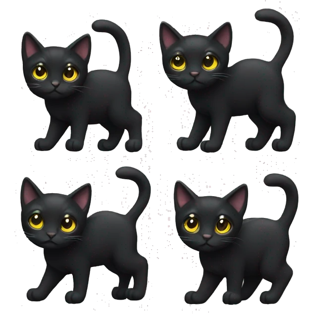 Black cat  emoji