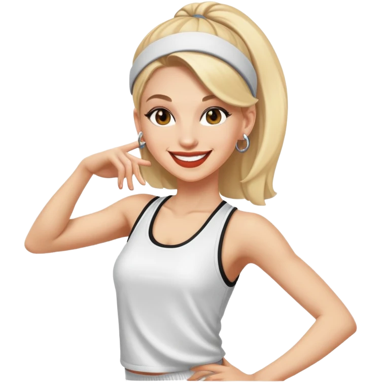 white female hip-pop dancer emoji