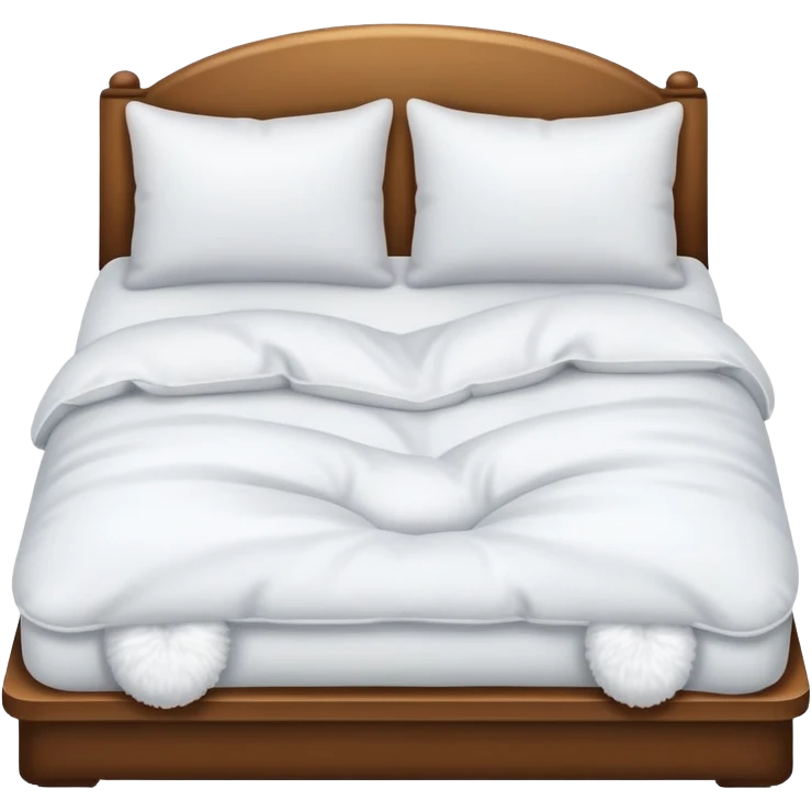 cozy bed with pillow emoji