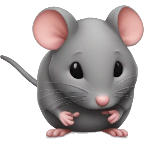 Mouse kisses emoji