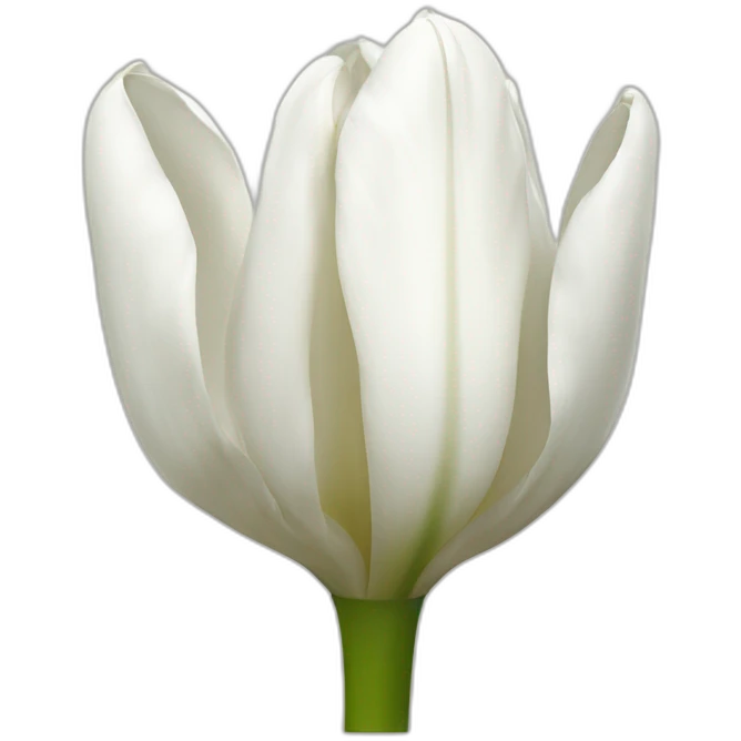 Tulipe blanche emoji