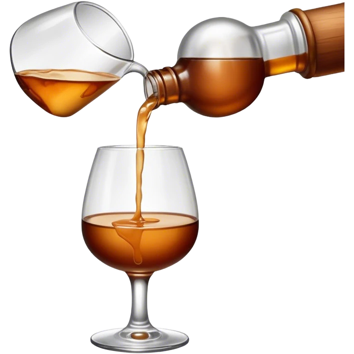 burbon pour into glass emoji