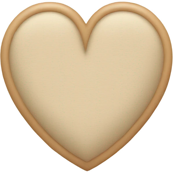 beige Heart emoji