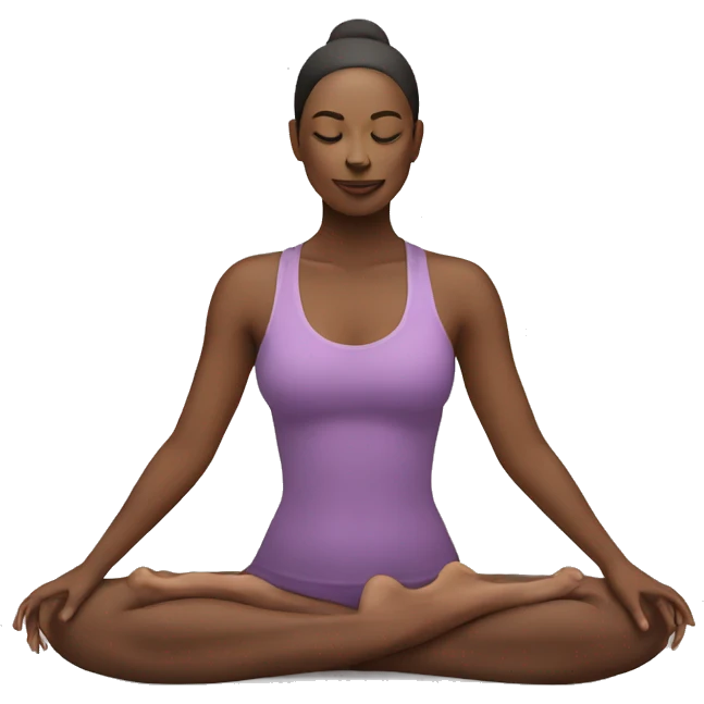 woman yoga posture emoji