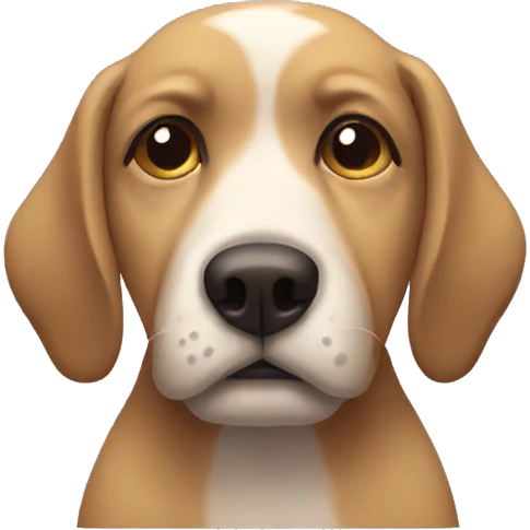 Sad dog emoji