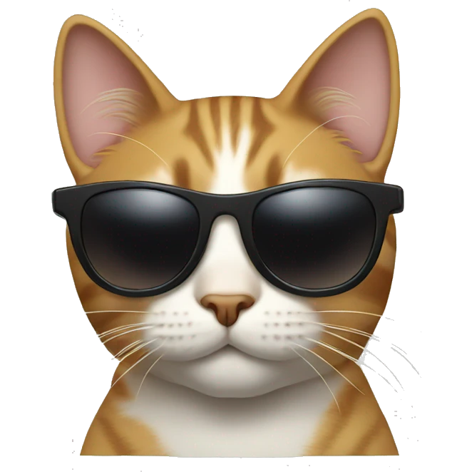 Cat with sunglasses emoji