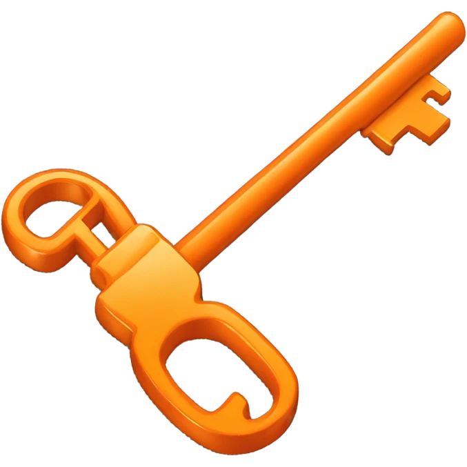 key orange emoji