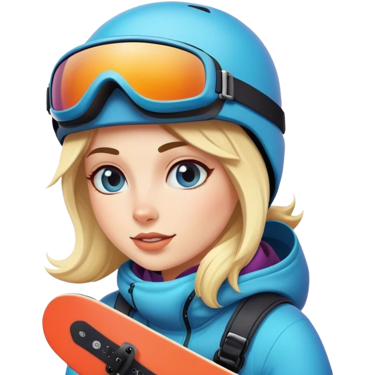 Female snowboarder  emoji