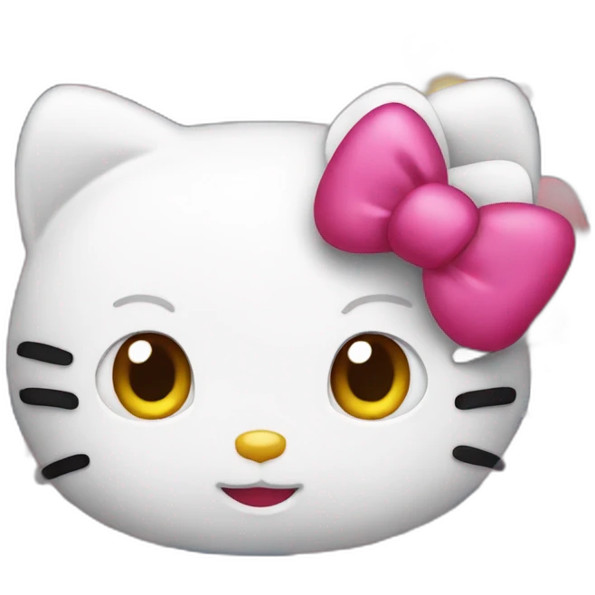Hello kitty hot emoji