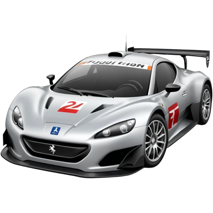 supercar 24 h du man Peugeot emoji emoji