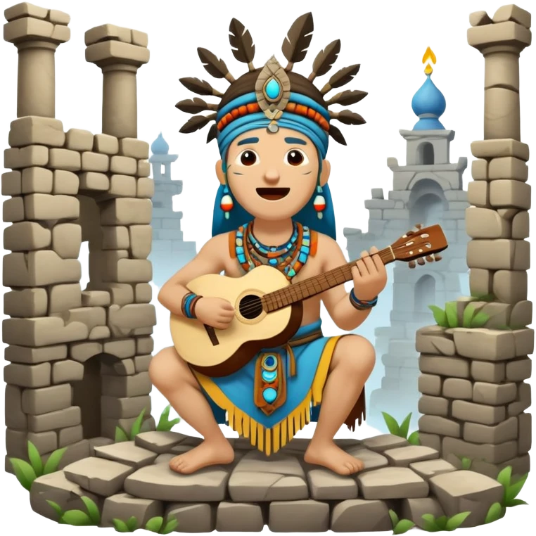 Шаман поет песню я русский на обломках Киева emoji